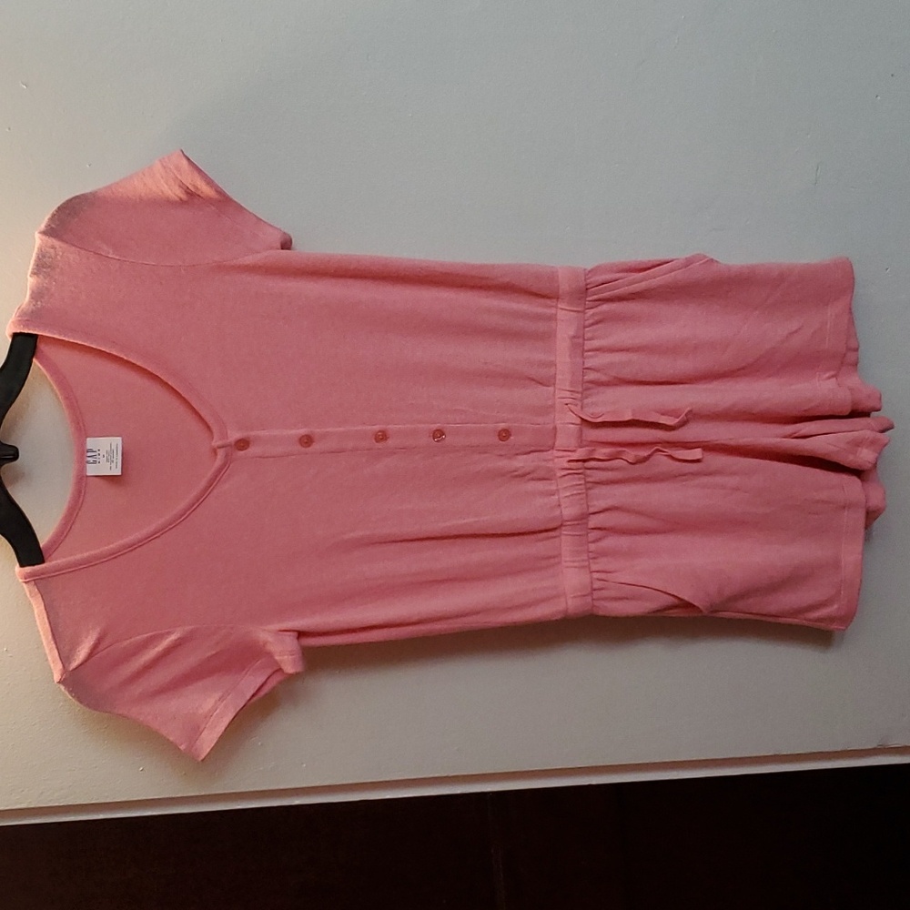 Gap Girls Softspun Romper Playsuit Jumpsuit Shorts Pink Salmon Guava Medium